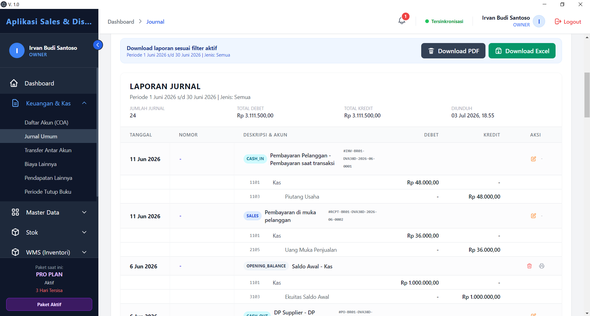 DistributorSync Dashboard